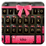 luxury bowknot keyboard theme android application logo